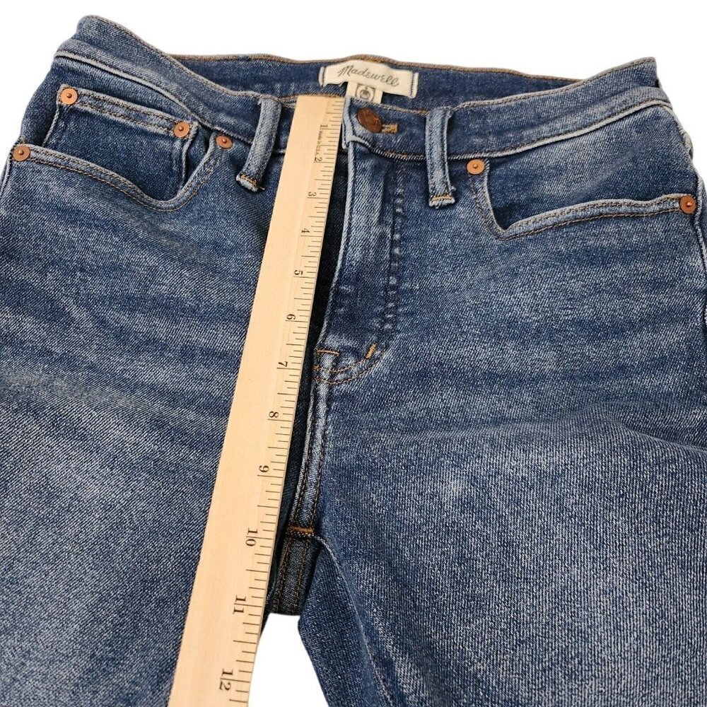 Madewell Jeans Womens 26 Cali Demi Boot Cut Dark Wash Denim Stretch Pockets - Picture 12 of 13